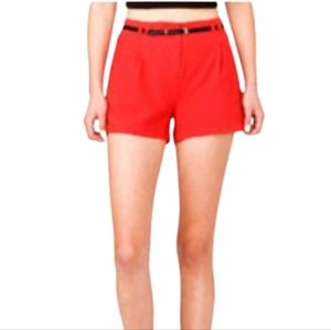 Forever 21 Crepe Woven Shorts W Belt Sz S